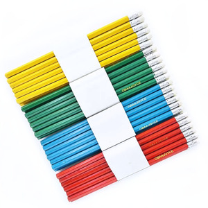 Crayon de charpentier en gros à prix abordable, stylo à croquis, logo personnalisé, bois rouge, mine HB, crayon standard pour le marché ghanéen - Product Image 3