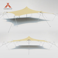 Kawagebo Kamp (KK) 39' X 26' Polyester 96 ㎡   Tente de camping imperméable en PVC pour 40-50 personnes, auvent, tente extensible pour salon professionnel