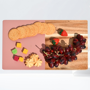 Youlike Lot de 3 planches à découper en bois, planche à fromage pour charcuterie et plateau Set Wood-Pink - Product Image 5