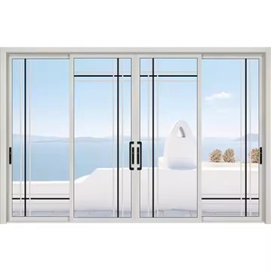 <span class=keywords><strong>Porte</strong></span> coulissante horizontale en acier inoxydable à persiennes acoustiques modernes en alliage d'aluminium pour l'intérieur Coupe-vent en bois <span class=keywords><strong>PVC</strong></span>/coupe-vent pour - Product Image 2