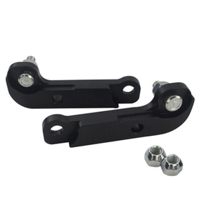 Bras de suspension pour BMW E46, bas, allongés, pour amélioration de l'angle de braquage Drift Lock, noir et bleu - Product Image 1