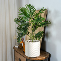 Plante artificielle Monstera Deliciosa en pot, grande plante tropicale d'intérieur pour le salon, décoration moderne de la maison