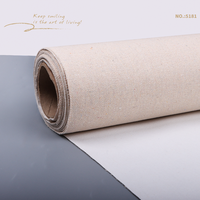 Keep Smiling Professional Rouleau de toile vierge en mélange lin-coton 450g pour artistes