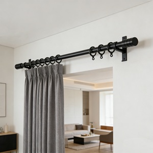 Juego de Barra y Soporte para Cortinas de Aleación de Aluminio Resistente y Moderno de 6.7 Metros de Largo para Ventanas - Product Image 2