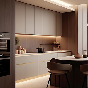 Set di Mobili da <span class=keywords><strong>Cucina</strong></span> Moderni Personalizzati a L, Design Gratuito in 48 Ore, <span class=keywords><strong>Isola</strong></span> <span class=keywords><strong>Cucina</strong></span> in Compensato <span class=keywords><strong>e</strong></span> MDF Prodotta in Cina - Product Image 2