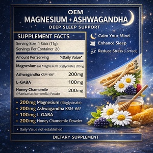 Fórmula Nocturna Avanzada, Polvo de Magnesio y Ashwagandha con KSM66, Favorece la Relajación y un Sueño Reparador - Product Image 6