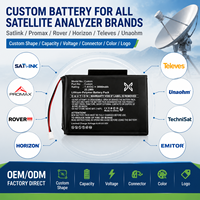 Batterie Li-Polymère Personnalisée pour Détecteur de Signal SAT Meter – Batteries de Remplacement pour Satlink WS-6902, 6905, 6979, 7000, 7005, F03409