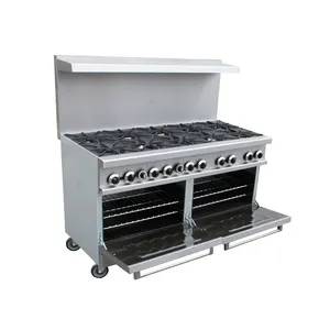 60 Inch Cooking Range Restaurant Gas Stove And Gas Oven Stove Gas Burner With Oven Commercial