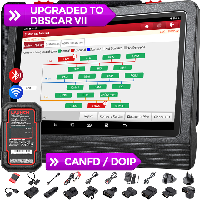 Launch X431 V+ V Plus X-431 Vplus V5.0 12v Pro3 Pro 3 X 431 and 24v Obd2 2 Years Updated Free Auto Engine Scanner for All Cars
