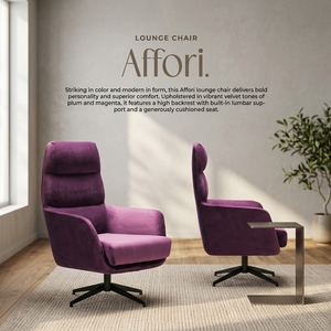 Modern Velvet Manual High <b>Back</b> Swivel Lounge <b>Chair</b> with Cushioned Seat for Home Office Hotel - Product Image 2