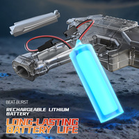 Pistolet à eau électrique automatique avec anneau collecteur d'énergie, déformation par liaison mécanique, effets lumineux, grande capacité, jouet aquatique