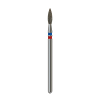 Outils et accessoires de manucure professionnels haut de gamme, diamantés, à flamme, 2,3 mm, bleu + rouge, de haute qualité