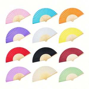 Éventail pliant en bambou personnalisé pour mariage et fête, prix d'usine, pas cher, fabriqué en Chine - Product Image 6