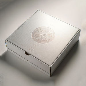 खाद्य ग्रेड कस्टम आकार फास्ट फूड पैकिंग पिज्जा पेपर बॉक्स नालीदार लक्जरी टेकवे क्राफ्ट पेपर पिज्जा बॉक्स लोगो के साथ पैकेजिंग - Product Image 1