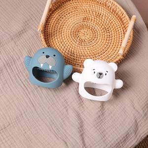 Juguete de silicona para la dentición del bebé para bebés de 0 a 6 meses, juguetes masticables para succionar, chupete de mano para bebés que amamantan - Product Image 4