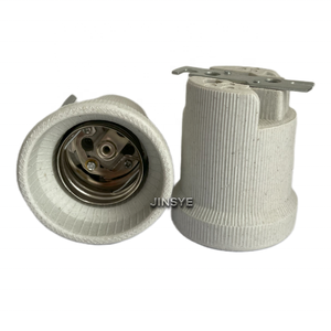 Douille de lampe en céramique ou support de lampe à vis E40 en <span class=keywords><strong>porcelaine</strong></span> avec support - Product Image 2