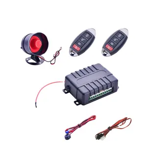 Sistem keamanan alarm mobil dengan remote kontrol, tombol start/stop mesin sistem Tekan 12V