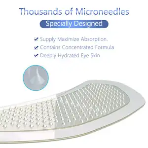 Patch Hyaluronique Microneedle Anti-Rides pour les Yeux avec Microneedle Micro Needle Patch pour les Yeux Patchs Undereye