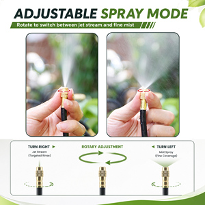 Système d'irrigation goutte à goutte automatique de 65,6 pieds avec minuterie, 360. Tuyau flexible et buses réglables pour kit d'arrosage de jardin DIY - Product Image 2