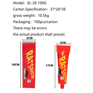 Tube de colle à rats super collante de 100 g, colle adhésive transparente à haute viscosité pour piège à rongeurs, pour la lutte antiparasitaire (option tube multicolore) - Product Image 4