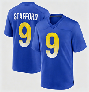 Jersey Tim Sepak Bola Diskon Besar S-3XL # 12 Nacua # 9 Jersey Los Angeles Pria Stafford - Product Image 3