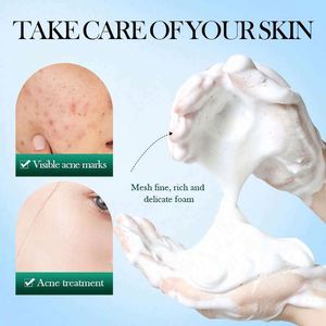 BIOAQUA Mousse Nettoyante Bio Végane aux Acides Aminés Anti-Acné Hydratante aux Pores, à l'<span class=keywords><strong>Arbre</strong></span> à Thé et à l'Aloe Vera, avec Brosse Moussante - Product Image 5