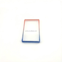 Étui de protection transparent anti-abrasion pour cartes de crédit, style mode, compatible avec les slabs gradés BGS/SGC, en TPU effet arc-en-ciel avec logo.