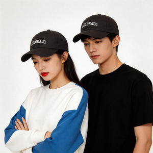 Baseball Cap Colorado Embroidered Letter Unisex Cotton <b>Sunscreen</b> Breathable Windproof Casual Retro Duckbill Hat - Product Image 4