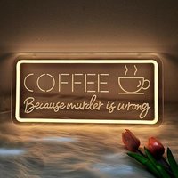 Livraison directe sans MOQ, enseigne publicitaire en néon acrylique personnalisée très populaire pour la décoration des cafés