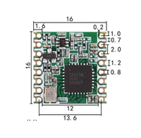 Sx1276 Lora GFSK ESP32 868Mhz 915MHz dengan antena