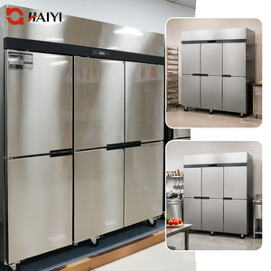 Commercial Upright Kitchen Refrigerator 6 Door Air Cooling Vertical Kitchen Freezer Fridge - Product Image 2