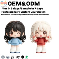 MEIYAN Figurines de poupées miniatures noires de haute qualité, cheveux longs, modèle d'action, figurines de mode en PVC personnalisées ODM, jouets pour filles