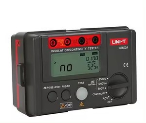 เครื่องวัดความต้านทานฉนวนไฟฟ้าแบบดิจิตอล UNI-T UT502A 2500V เมกะโอห์มมิเตอร์ โวลต์มิเตอร์ เครื่องทดสอบความต่อเนื่อง - Product Image 2