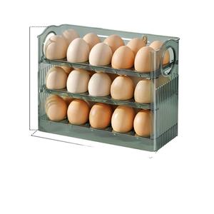 Boîte de rangement <span class=keywords><strong>rectangulaire</strong></span> pour œufs frais, récipient organisateur pour réfrigérateur, <span class=keywords><strong>bac</strong></span> de rangement pour aliments à usage domestique - Product Image 1