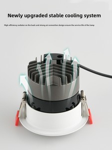 <span class=keywords><strong>Downlight</strong></span> LED Empotrable Moderno y Minimalista, Antideslumbrante, Luz Cálida/Blanca, para Pasillo, Sala de Estar, Techo, <span class=keywords><strong>30</strong></span>,000 Horas de Duración - Product Image 5
