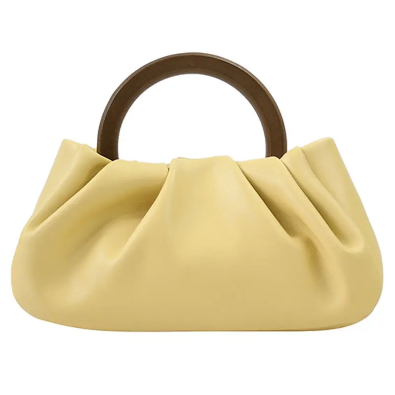 XINYU NEW fashion trends designer small leather handbags for women luxury famous brand handbags ladies handbag wood handle