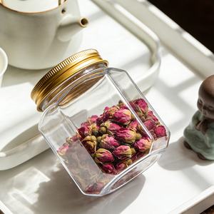 ขวดพลาสติกใสทรงหกเหลี่ยม PET ขนาด 200 มล. สำหรับบรรจุอาหาร ปากกว้าง 200 กรัม ขายส่ง สำหรับใช้ในครัวและเครื่องสำอาง - Product Image 5