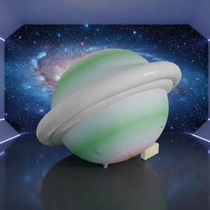 <span class=keywords><strong>Ballon</strong></span> gonflable personnalisé Saturne OVNI avec lumières LED pour la décoration de mariage, de bar et la décoration de fête sur le thème des neuf planètes - Product Image 2