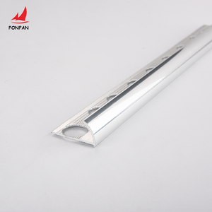 Embellecedor de azulejo de aluminio, tiras de esquina de borde metálico plateado, suelo <span class=keywords><strong>laminado</strong></span> - Product Image 1