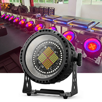Projecteur LED professionnel Wash Strobe Par 200W IP65 étanche 3 couleurs Blanc Ambre Rouge 100 faisceaux 0-100% gradation Lumière de scène DMX