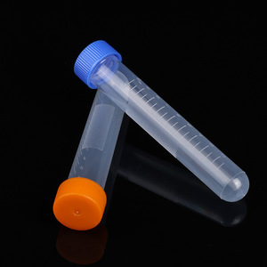 Tubes à centrifuger Hisamori 10 ml à bouchon à vis, fond rond, en plastique, gradués, pour usage en laboratoire - Product Image 2