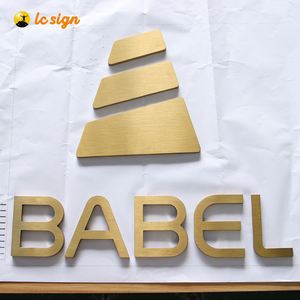 <span class=keywords><strong>Lettere</strong></span> <span class=keywords><strong>alfabeto</strong></span> in metallo con logo in oro, lettera in oro 3D, marchio d'oro - Product Image 3