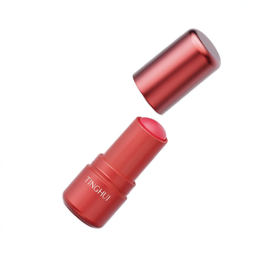 Tube de baume à lèvres, rouge à lèvres ou déodorant rechargeable, mini, rose, 8 ml, en PP, neuf et vide, avec système twist-up. - Product Image 6