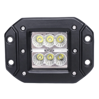 Nouveau Phare Antibrouillard LED Carré de Haute Qualité à Montage Encastré 12V 24V, Faisceau Spot et Diffuse, 4 Pouces 18W, pour Camion et Véhicules Tout-Terrain