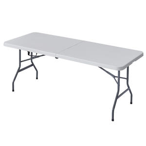 Table de salle à manger pliante en plastique HDPE au design moderne thème blanc banquet extérieur fête de mariage <span class=keywords><strong>camping</strong></span> pique-nique <span class=keywords><strong>location</strong></span> commerciale - Product Image 6