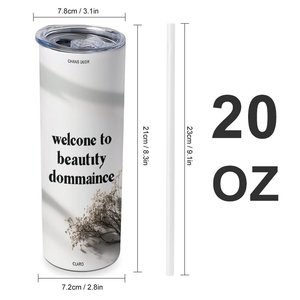 Vaso Térmico Recto de 20oz para Auto, de Acero Inoxidable con Aislamiento al Vacío, Molde Integrado, Logotipo Personalizado - Product Image 1
