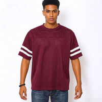 T-shirt en maille personnalisé OEM ODM pour homme, tenue de carnaval des Caraïbes, streetwear, clubwear, vêtements de festival, maillot pour homme