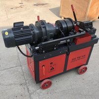 Machine à dénuder les nervures de barres d'armature de 32 mm, machine à rouler les nervures entièrement automatique, machine à fileter CNC
