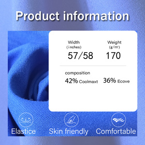 Изготовленный на заказ 170GSM COOLMAXT/полиэстер/ECOVE вискоза ткань смешанная ткань сплетенная легкая прочная саржевая Ткань Текстиль для одежды - Product Image 2