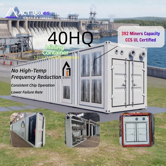 Antminer Hydro Series 40ft Container High Density Mining 336 Liquid Cooled Miners Dual Loop Cooling OEM Expert Team 24H Reply